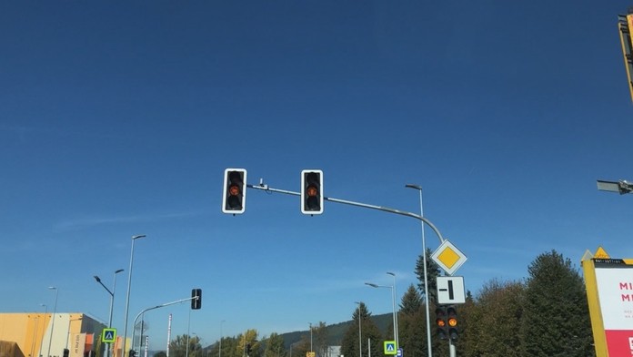 Svetelná križovatka v Žiline