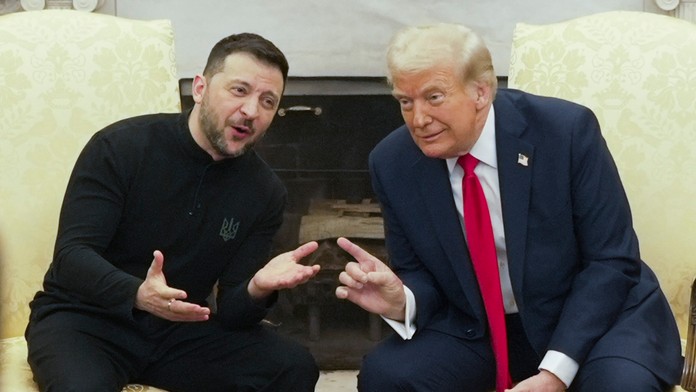Volodymyr Zelenskyj a Donald Trump