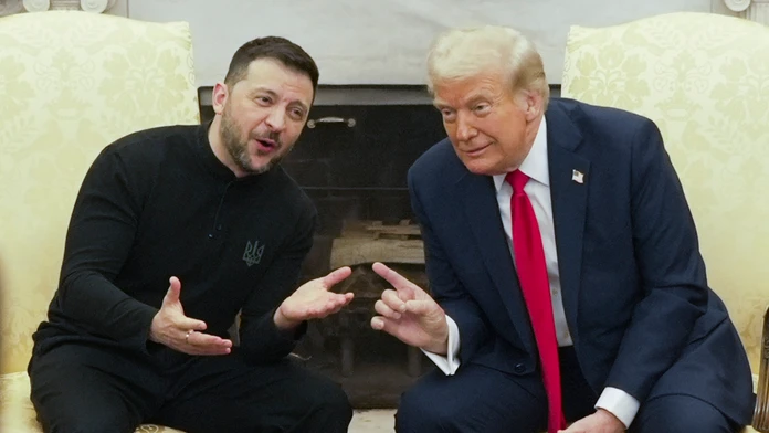 Volodymyr Zelenskyj a Donald Trump