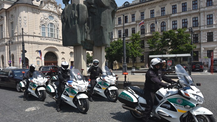 Policajné motorky - ilustračná snímka