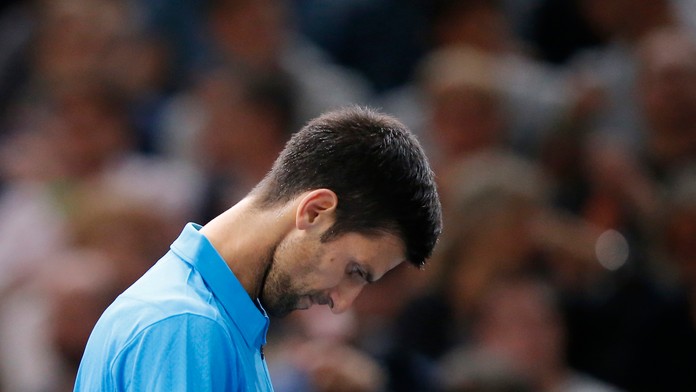 Reakcia Novaka Djokoviča po strate fiftínu.