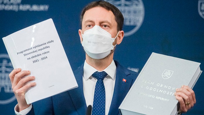 Premiér Eduard Heger. 