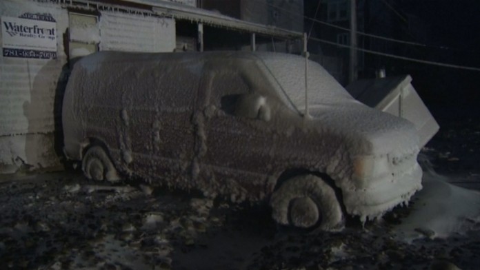 Massachusetts je pod snehom