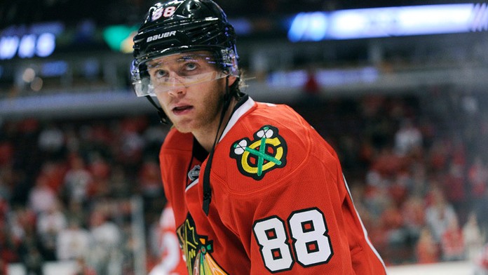Pravé krídlo Chicaga Blackhawks Patrick Kane.