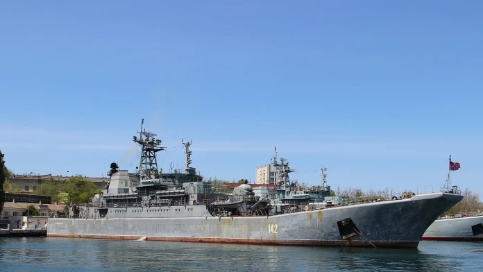 Loď ruskej Čiernomorskej flotily Novočerkassk