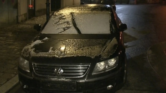 Luxusné auto zo Slovenska vo Viedni 