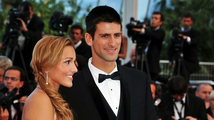 Novak Djokovič a Jelena Rističová