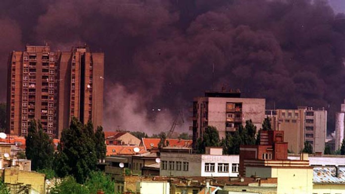 Bombardovanie Belehradu.