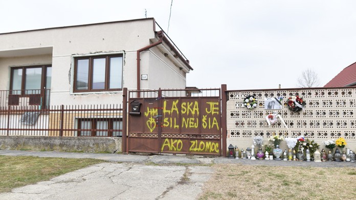 Dom zavraždeného novinára Jána Kuciaka a jeho snúbenice Martiny Kušnírovej.
