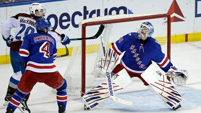 VIDEO: Rangers proti Coloradu siahali na výhru. Potom však svoju genialitu predviedol MacKinnon