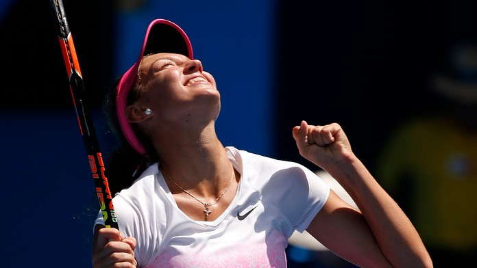 Slovenská tenistka Tereza Mihalíková na archívne snímke.