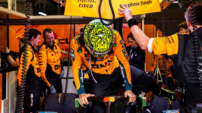 Lando Norris z McLarenu je atuálnym lídrom šampionátu.