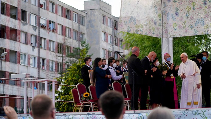 Pápež František na sídlisku Luník IX.