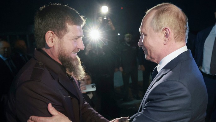 Ramzan Kadyrov a Vladimir Putin