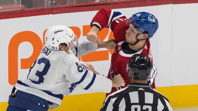 VIDEO: Bola z toho tržná rana nad okom. Slafkovský sa v príprave pobil