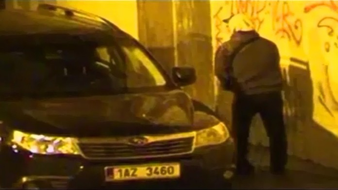 Japonec posprejoval ND v Prahe.