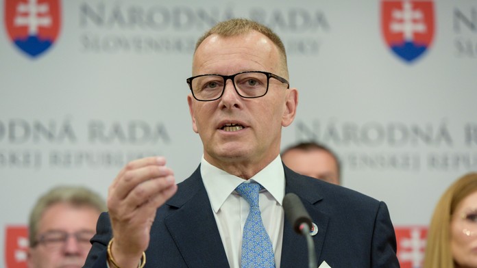 Na snímke predseda hnutia Sme rodina Boris Kollár