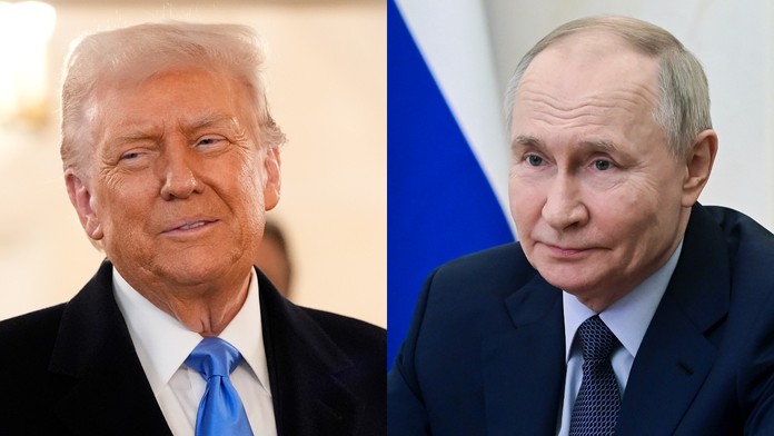 Donald Trump a Vladimir Putin