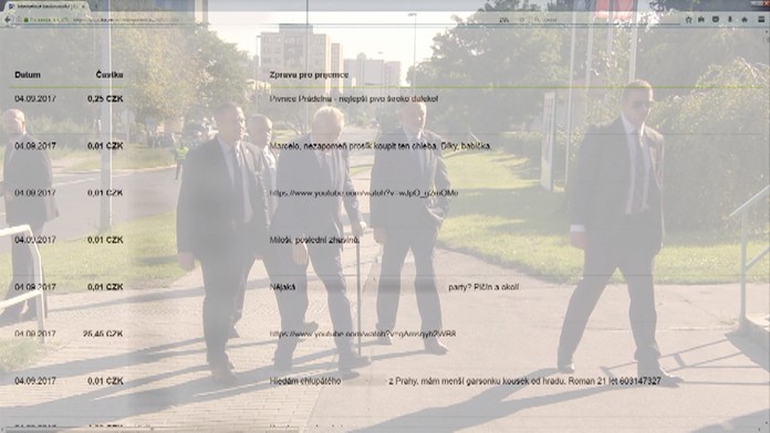 Príspevky na Zemanovom účte.