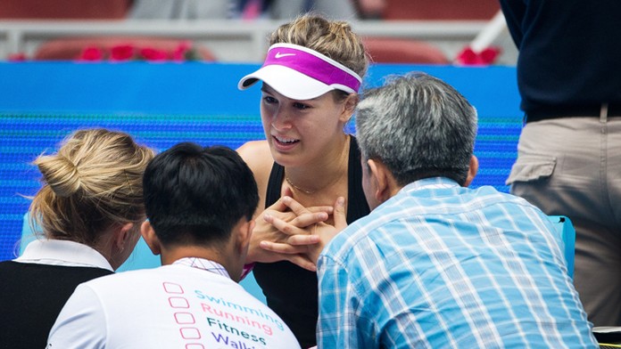  Kanaďanka Eugenie Bouchardová na archívnej snímke.