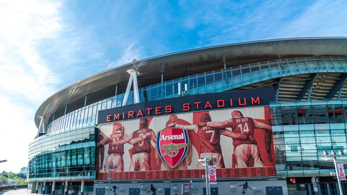 Emirates Stadium, na ktorom hrá domáce zápasy Arsenal Londýn