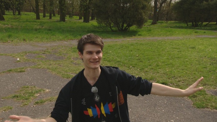 Holanďan tancujúci v SĽUK-u Viktor Peeters.