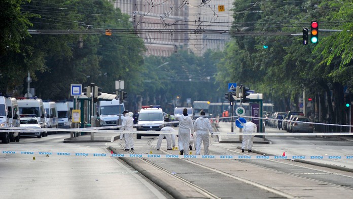 Explózia v Budapešti.