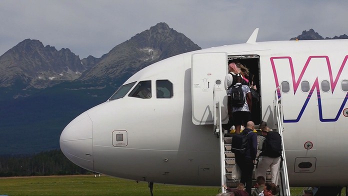 Na snímke lietadlo spoločnosti Wizz Air.