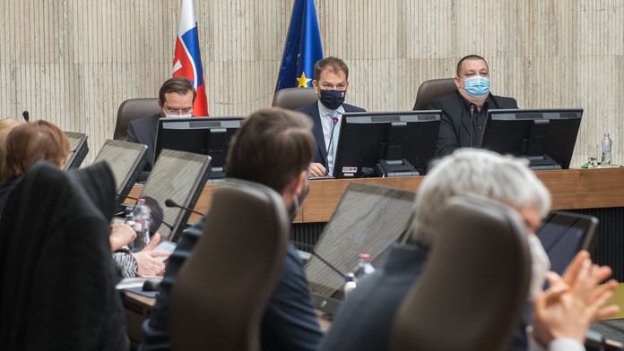 Očkovanie v prvom veľkokapacitnom krajskom očkovacom centre v Košiciach.