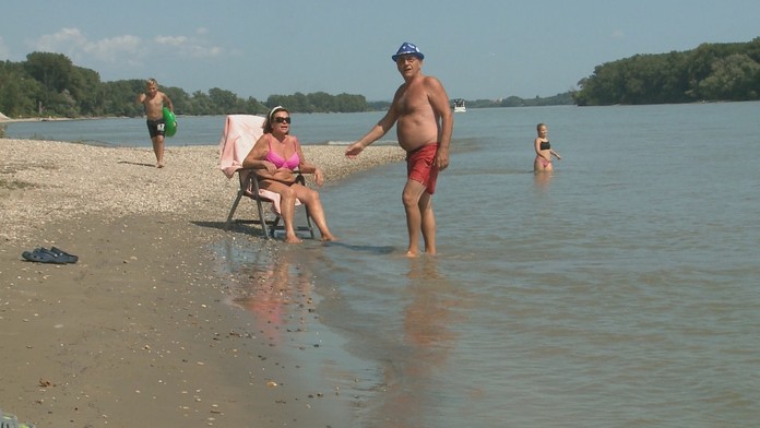 Pláže na Dunaji.
