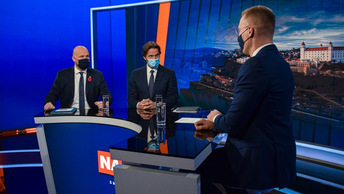 Jaroslav Naď a Robert Kaliňák v Na telo.