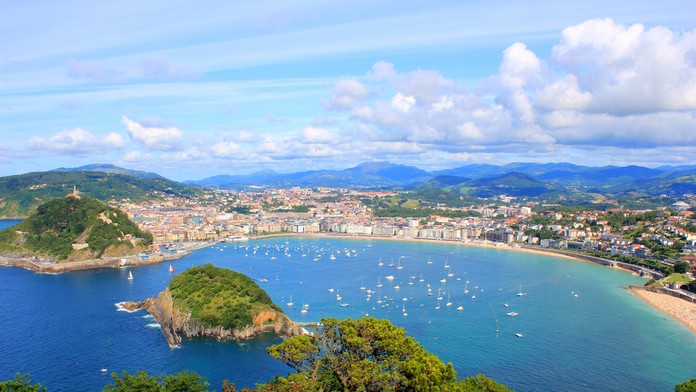 Mesto San Sebastian v Španielsku
