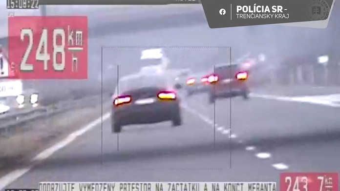 Na snímke je Poliak, ktorý išiel na D1 takmer 250 km/h