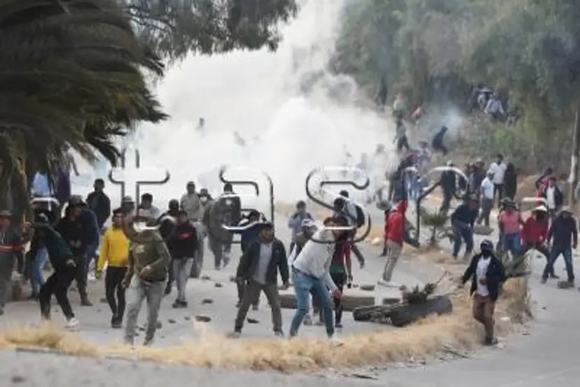 Protest v Bolívii