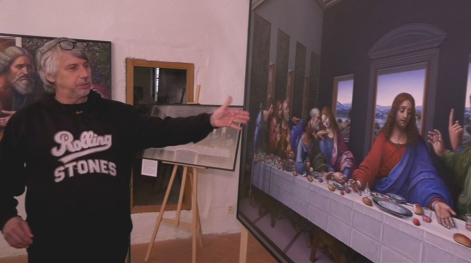 Rekonštrukcia Poslednej večere mu trvala celé roky – postupoval milimeter po milimetri. Obraz si môžete pozrieť aj vy