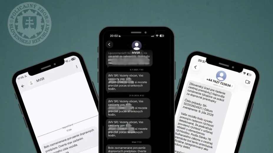 Polícia upozorňuje na podvodné SMS. Odosielajúci sa vydávajú za ministerstvo vnútra