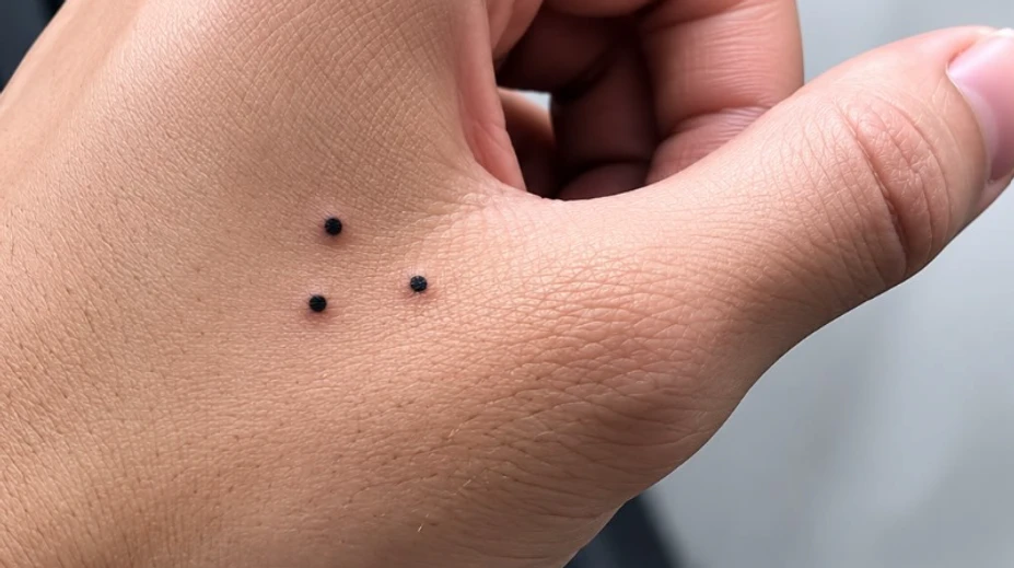 Na pohľad nevinné tetovanie môže mať temný význam. Tri bodky nie sú vždy len ozdobou