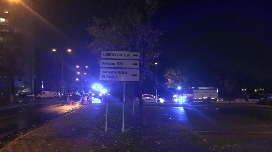 Požiar pri železničnej stanici v Bratislave