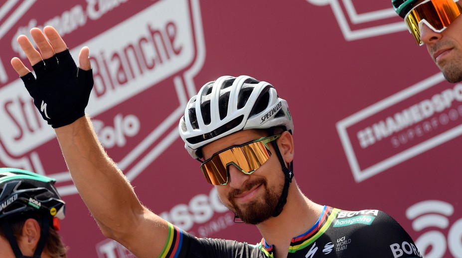 Belgičan van Aert vyhral Strade Bianche, Sagan nedokončil