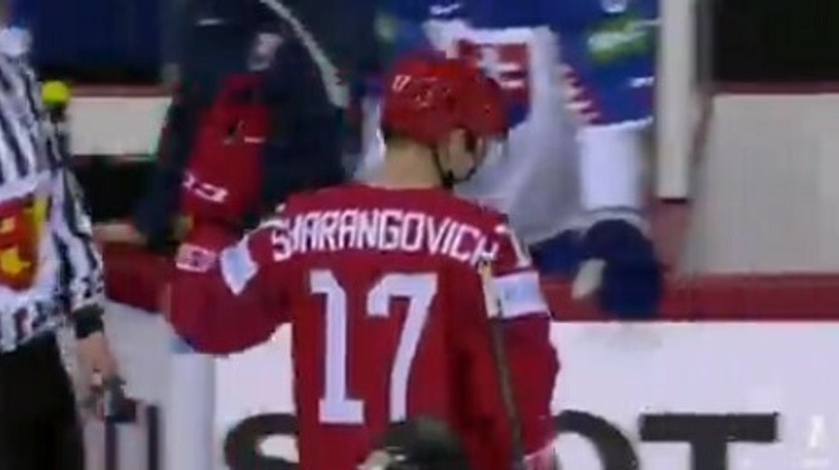 Šarangovič sa kajal za vztýčený prostredník slovenským hokejistom, Studenič odpovedal