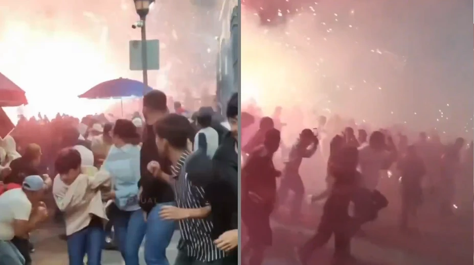 VIDEO: Náboženské oslavy v Mexiku sa zmenili na peklo. Výbuch pyrotechniky pri kostole si vyžiadal 10 obetí