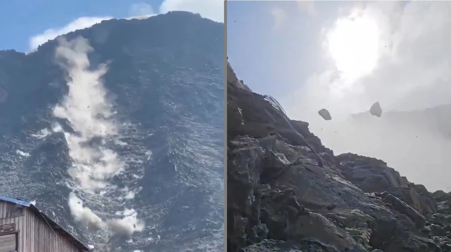 VIDEO: Myslel si, že je s ním koniec. Mladý horolezec prežil peklo v „koridore smrti“ na Mont Blancu