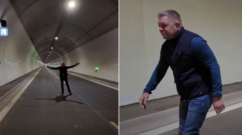 Fico prekvapil nezvyčajným videom v tuneli Višňové. Sťažuje sa aj na Radičovej vládu
