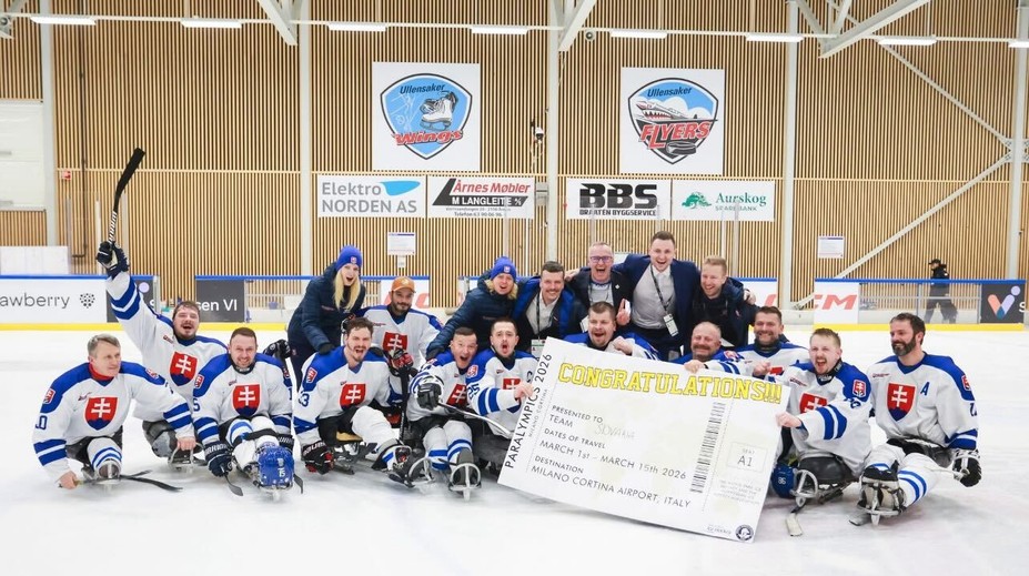 Hrdí a dojatí, sen sa stal skutočnosťou. Slovenskí parahokejisti oslavujú postup na paralympiádu