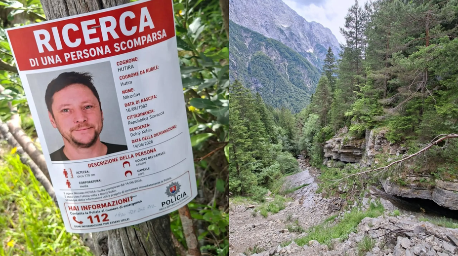Rodine poslal poslednú správu a zmizol. Po Slovákovi zúfalo pátrajú v slovinských Alpách