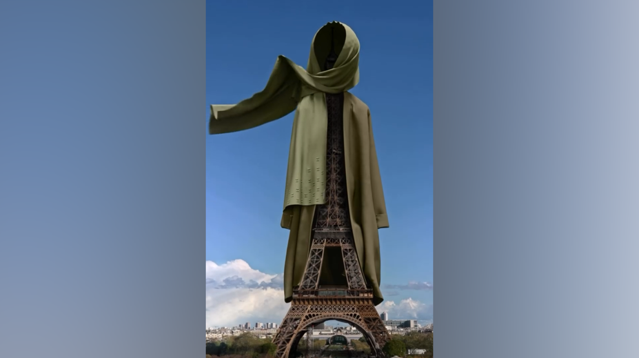 Eiffelovka zahalená do moslimského hidžábu. Reklama módnej značky pobúrila Francúzov
