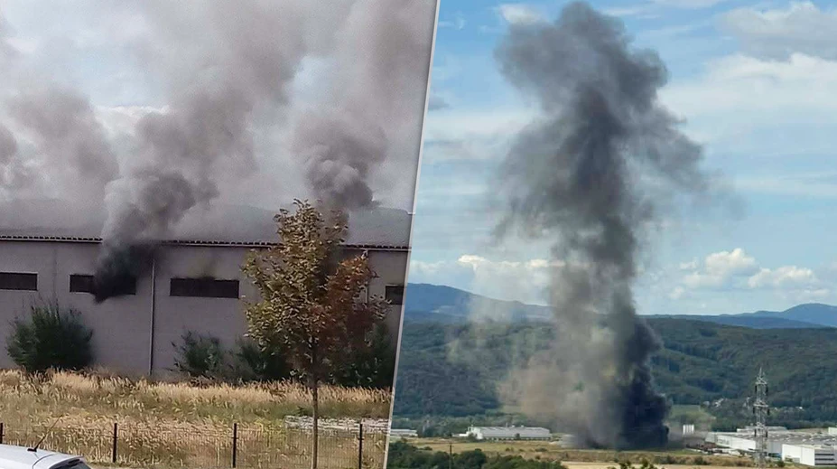 Rozsiahly požiar pri Prešove zničil továreň. Prepadla sa časť strechy, o prácu sa obáva 50 ľudí