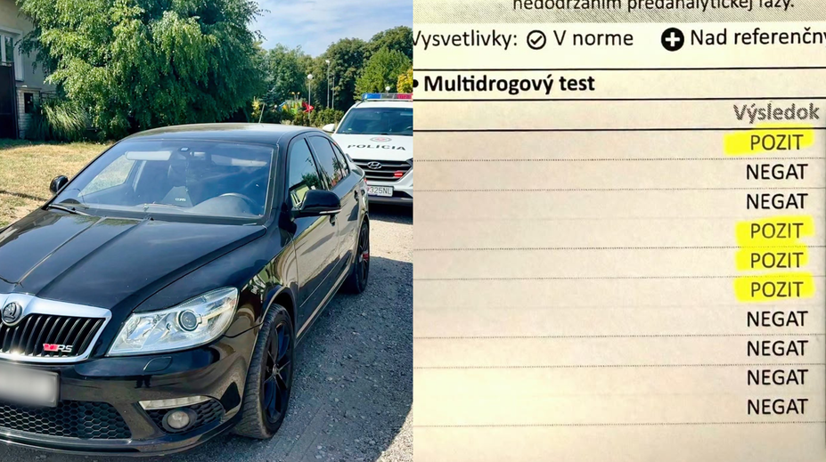 Policajti zastavili vodičku (33), lebo nebola pripútaná. Test na drogy odhalil niečo oveľa horšie