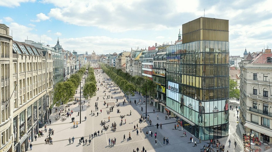 FOTO: Pražská radnica odsúhlasila veľkú rekonštrukciu Václavského námestia