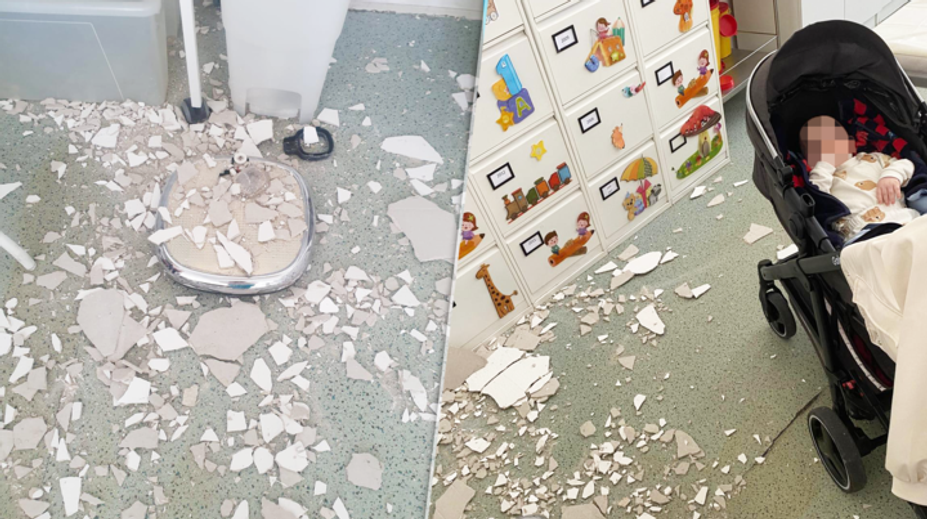 Pri páde omietky na poliklinike v Trnave utrpela mamička otras mozgu. Podľa správcu budovy za to mohol prelet stíhačky
